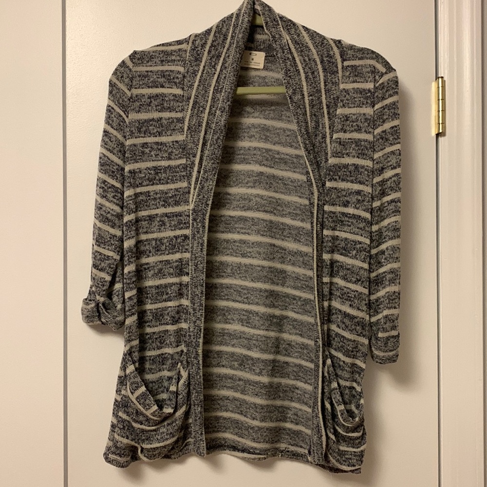 Blue and White Striped Cardigan from Urban Outfitters